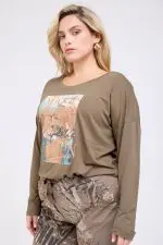 ⁦GEMMA - טופ ארוך שליץ פרי⁩ – תמונה ⁦5⁩