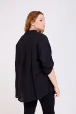 ⁦אלונה - טוניקת אריג אובר⁩ – תמונה ⁦2⁩
