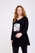 ⁦סטסיה - טוניקת שו פרינט⁩ – תמונה ⁦5⁩