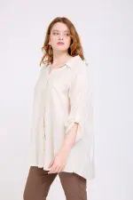 ⁦אלונה - טוניקת אריג אובר⁩ – תמונה ⁦24⁩