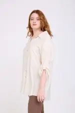 ⁦אלונה - טוניקת אריג אובר⁩ – תמונה ⁦25⁩
