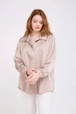 ⁦ג'ני - חולצת סאטן קוטור⁩ – תמונה ⁦2⁩