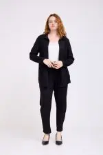 ⁦מישה - חולצת ליקרה מכופתר⁩ – תמונה ⁦17⁩
