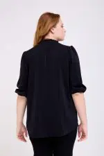 ⁦סתיו - חולצת אריג פרינט כ⁩ – תמונה ⁦11⁩