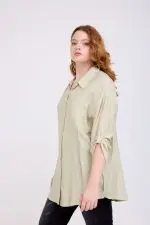 ⁦אלונה - טוניקת אריג אובר⁩ – תמונה ⁦7⁩