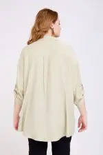 ⁦אלונה - טוניקת אריג אובר⁩ – תמונה ⁦9⁩