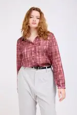 אביטל - חולצת שיפון זהב