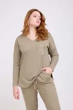 ⁦מלודי - מכנס סריג לסט⁩ – תמונה ⁦11⁩