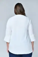 ⁦הודיה - חולצת אריג אוברסי⁩ – תמונה ⁦6⁩
