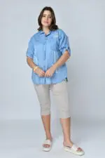⁦grace - טוניקת ג'ינס פרינ⁩ – תמונה ⁦9⁩