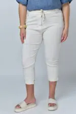 ⁦sophia - מכנס כותנה שטוף⁩ – תמונה ⁦5⁩