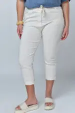 ⁦sophia - מכנס כותנה שטוף⁩ – תמונה ⁦2⁩