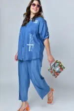⁦claire - מכנס טנסל שטוף⁩ – תמונה ⁦5⁩