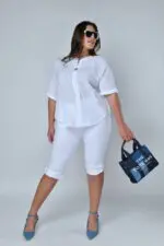 ⁦isabella - ברמודה כותנה ש⁩ – תמונה ⁦4⁩