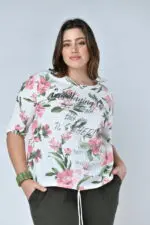 ⁦scarlet - טופ כותנה פרינט⁩ – תמונה ⁦11⁩