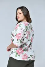 ⁦scarlet - טופ כותנה פרינט⁩ – תמונה ⁦10⁩