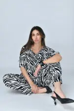 ⁦מגי - מכנס ויסקוזה פרינט⁩ – תמונה ⁦15⁩
