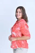 ⁦דונה - חולצת ריב טאי כפתר⁩ – תמונה ⁦2⁩