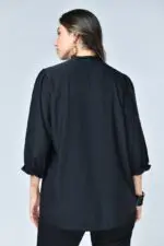 ⁦אידית - חולצת שיפון סרט פ⁩ – תמונה ⁦7⁩