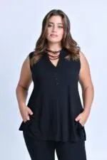 ⁦אביה - גופיית שינה פרינט⁩ – תמונה ⁦4⁩