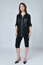 ⁦greta - טופ אריג כפ שטוף⁩ – תמונה ⁦5⁩