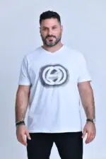 ⁦אילון - טי קצר וי פרינט⁩ – תמונה ⁦2⁩