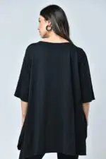 ⁦elinor - טוניקה סאטן וי ש⁩ – תמונה ⁦3⁩