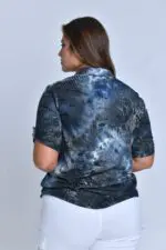 ⁦דונה - חולצת ריב טאי כפתר⁩ – תמונה ⁦34⁩