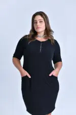 ⁦ליה - שמלת זיפר אבן רזיל⁩ – תמונה ⁦3⁩
