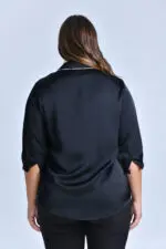 ⁦בקי - חולצת סאטן צווארון⁩ – תמונה ⁦5⁩
