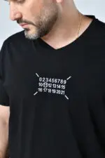 ⁦רענן - טי קצר וי פרינט⁩ – תמונה ⁦6⁩