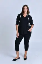 ⁦עמק - מכנס מחטב סרט תחרה⁩ – תמונה ⁦2⁩