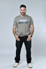 ⁦סטפן - טי קצר ניקי פרינט⁩ – תמונה ⁦2⁩