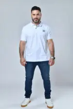 ⁦מרק - פולו קצר כותנה ריקמ⁩ – תמונה ⁦3⁩