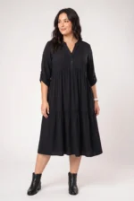 ⁦גרנדה - שמלת ויסקו פרינט⁩ – תמונה ⁦9⁩