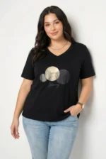 ⁦eliana - טי קצר וי פרינט⁩ – תמונה ⁦7⁩