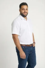 ⁦oxford - חולצת כותנה קצרה⁩ – תמונה ⁦3⁩
